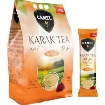 چای کرک کمل طعم زعفران بسته ۲۵ عددی